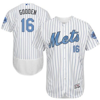 Mets #16 Dwight Gooden White(Blue Strip) Flexbase Authentic Collection 2016 Father's Day Stitched MLB Jersey Mets #16 Dwight Gooden White(Blue Strip) Flexbase Authentic Collection 2016 Father's Day Stitched MLB Jersey