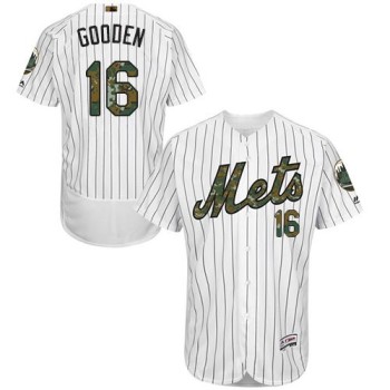 Mets #16 Dwight Gooden White(Blue Strip) Flexbase Authentic Collection 2016 Memorial Day Stitched MLB Jersey Mets #16 Dwight Gooden White(Blue Strip) Flexbase Authentic Collection 2016 Memorial Day Stitched MLB Jersey