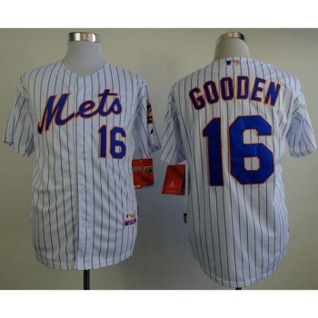 Mets #16 Dwight Gooden White(Blue Strip) Home Cool Base Stitched MLB Jersey Mets #16 Dwight Gooden White(Blue Strip) Home Cool Base Stitched MLB Jersey