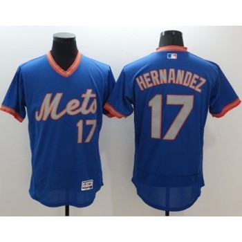 Mets #17 Keith Hernandez Royal/Gray Flexbase Authentic Collection Cooperstown Stitched MLB Jersey Mets #17 Keith Hernandez Royal/Gray Flexbase Authentic Collection Cooperstown Stitched MLB Jersey