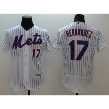 Mets #17 Keith Hernandez White(Blue Strip) Flexbase Authentic Collection Stitched MLB Jersey Mets #17 Keith Hernandez White(Blue Strip) Flexbase Authentic Collection Stitched MLB Jersey