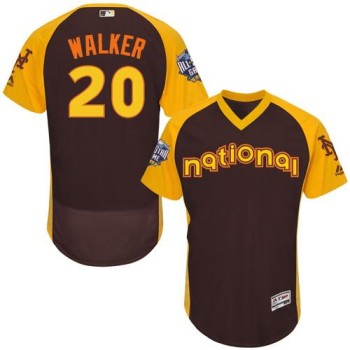 Mets #20 Neil Walker Brown Flexbase Authentic Collection 2016 All-Star National League Stitched MLB Jersey Mets #20 Neil Walker Brown Flexbase Authentic Collection 2016 All-Star National League Stitched MLB Jersey