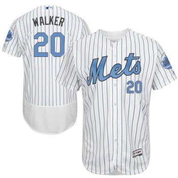 Mets #20 Neil Walker White(Blue Strip) Flexbase Authentic Collection 2016 Father's Day Stitched MLB Jersey Mets #20 Neil Walker White(Blue Strip) Flexbase Authentic Collection 2016 Father's Day Stitched MLB Jersey