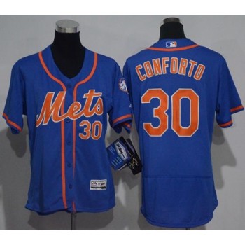 Mets #30 Michael Conforto Blue Flexbase Authentic Women's Stitched MLB Jersey Mets #30 Michael Conforto Blue Flexbase Authentic Women's Stitched MLB Jersey