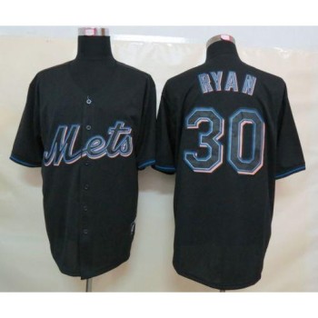 Mets #30 Nolan Ryan Black Fashion Stitched MLB Jersey Mets #30 Nolan Ryan Black Fashion Stitched MLB Jersey