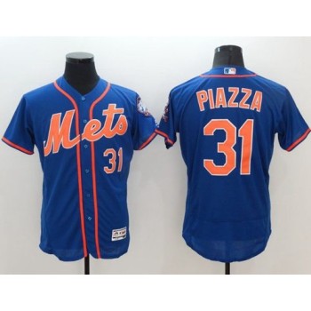 Mets #31 Mike Piazza Blue Flexbase Authentic Collection Stitched MLB Jersey Mets #31 Mike Piazza Blue Flexbase Authentic Collection Stitched MLB Jersey