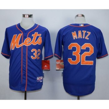 Mets #32 Steven Matz Blue Alternate Home Cool Base Stitched MLB Jersey