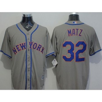 Mets #32 Steven Matz Grey New Cool Base Stitched MLB Jersey