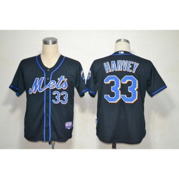 Mets #33 Matt Harvey Black Alternate Cool Base Stitched MLB Jersey Mets #33 Matt Harvey Black Alternate Cool Base Stitched MLB Jersey
