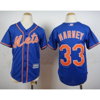 Mets #33 Matt Harvey Blue Alternate Home Cool Stitched Youth MLB Jersey Mets #33 Matt Harvey Blue Alternate Home Cool Stitched Youth MLB Jersey