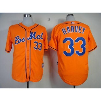 Mets #33 Matt Harvey Orange Los Mets Cool Base Stitched MLB Jersey Mets #33 Matt Harvey Orange Los Mets Cool Base Stitched MLB Jersey