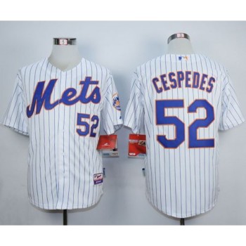 Mets #52 Yoenis Cespedes White Home Cool Base Stitched MLB Jersey Mets #52 Yoenis Cespedes White Home Cool Base Stitched MLB Jersey