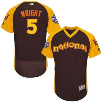 Mets #5 David Wright Brown Flexbase Authentic Collection 2016 All-Star National League Stitched MLB Jersey Mets #5 David Wright Brown Flexbase Authentic Collection 2016 All-Star National League Stitched MLB Jersey