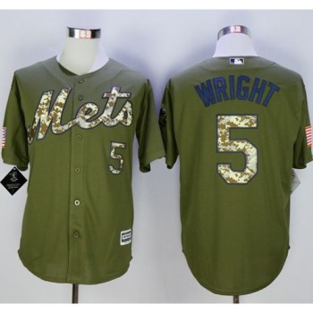 Mets #5 David Wright Green Camo New Cool Base Stitched MLB Jersey Mets #5 David Wright Green Camo New Cool Base Stitched MLB Jersey
