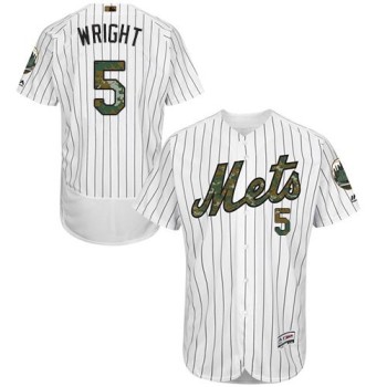 Mets #5 David Wright White(Blue Strip) Flexbase Authentic Collection 2016 Memorial Day Stitched MLB Jersey Mets #5 David Wright White(Blue Strip) Flexbase Authentic Collection 2016 Memorial Day Stitched MLB Jersey