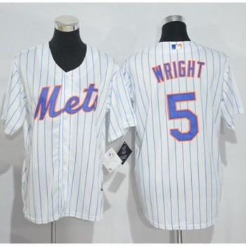 Mets #5 David Wright White(Blue Strip) Home Cool Base Stitched Youth MLB Jersey Mets #5 David Wright White(Blue Strip) Home Cool Base Stitched Youth MLB Jersey