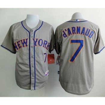 Mets #7 Travis d'Arnaud Grey Road Cool Base Stitched MLB Jersey Mets #7 Travis d'Arnaud Grey Road Cool Base Stitched MLB Jersey