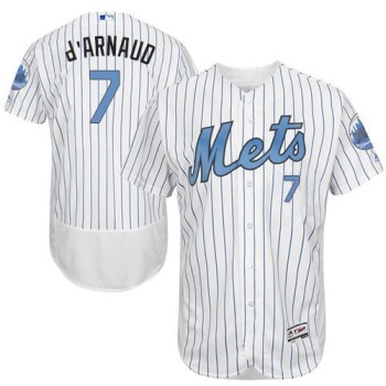Mets #7 Travis d'Arnaud White(Blue Strip) Flexbase Authentic Collection 2016 Father's Day Stitched MLB Jersey Mets #7 Travis d'Arnaud White(Blue Strip) Flexbase Authentic Collection 2016 Father's Day Stitched MLB Jersey