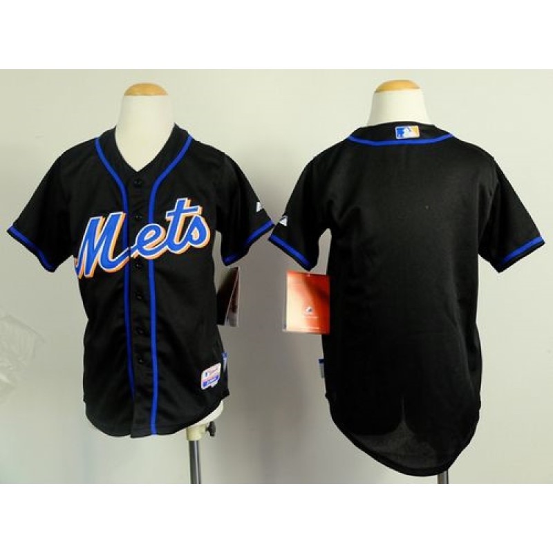 Mets Blank Black Cool Base Stitched Youth MLB Jersey Mets Blank Black Cool Base Stitched Youth MLB Jersey