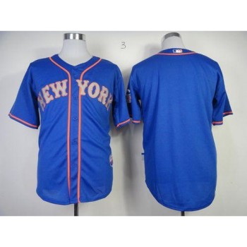 Mets Blank Blue Alternate Road Cool Base Stitched MLB Jersey Mets Blank Blue Alternate Road Cool Base Stitched MLB Jersey