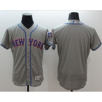 Mets Blank Grey Flexbase Authentic Collection Stitched MLB Jersey Mets Blank Grey Flexbase Authentic Collection Stitched MLB Jersey