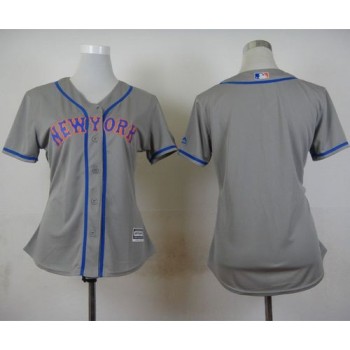 Mets Blank Grey Road Women's Stitched MLB Jersey Mets Blank Grey Road Women's Stitched MLB Jersey