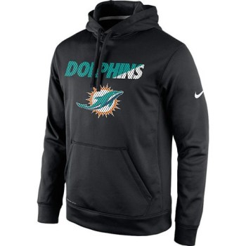 Miami Dolphins Kick Off Staff Performance Pullover Hoodie Black