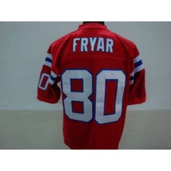Michell & Ness Patriots #80 Irving Fryar Red Stitched Throwback NFL Jersey Michell & Ness Patriots #80 Irving Fryar Red Stitched Throwback NFL Jersey
