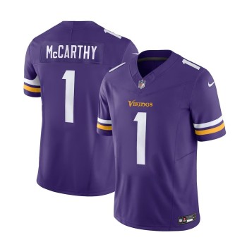 Men's Minnesota Vikings J.J. McCarthy Purple 2024 NFL Draft First Round Pick Player F.U.S.E. Vapor Untouchable Limited Stitched Football Jersey Men's Minnesota Vikings J.J. McCarthy Purple 2024 NFL Draft First Round Pick Player F.U.S.E. Vapor Untouchable Limited Stitched Football Jersey