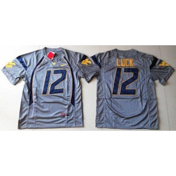 Mountaineers #12 Oliver Luck Navy Blue Stitched NCAA Jersey Mountaineers #12 Oliver Luck Navy Blue Stitched NCAA Jersey