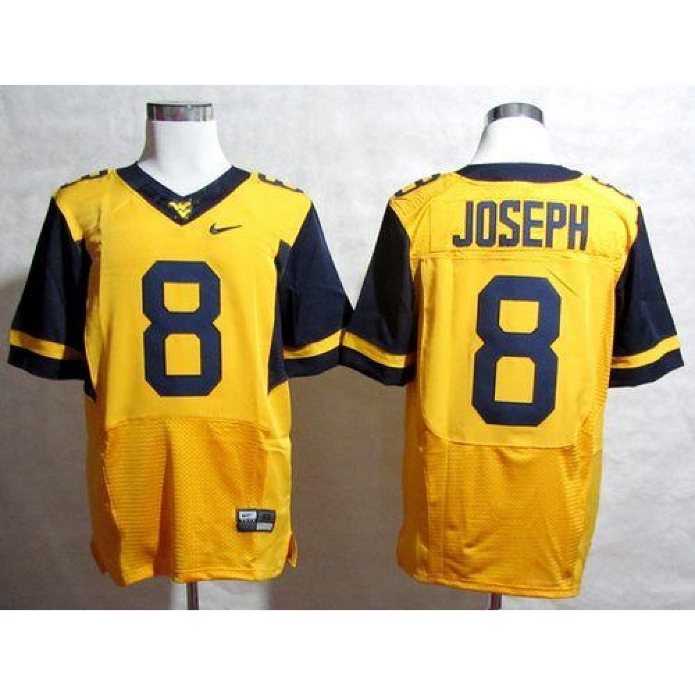 Mountaineers #8 Karl Joseph Gold Stitched NCAA Jersey