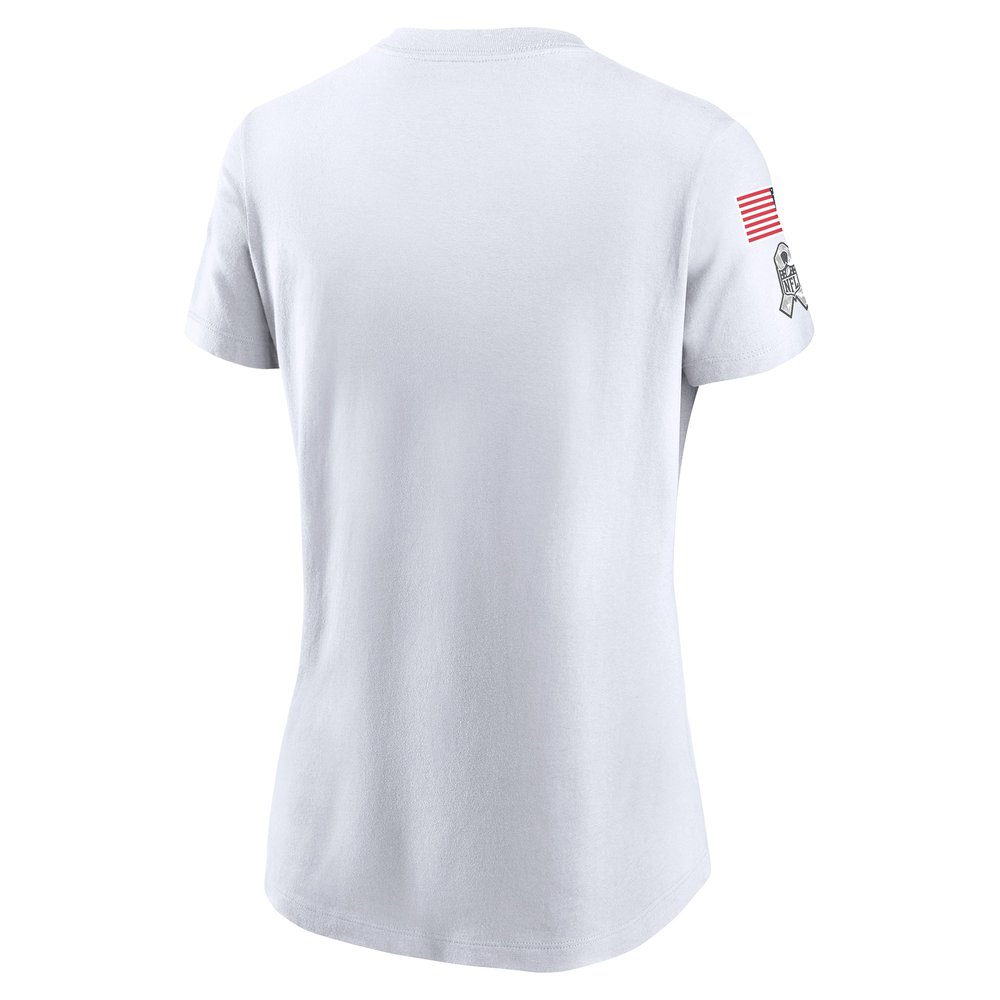 Women's Buffalo Bills  White 2024 Salute To Service Legend Performance T-Shirt