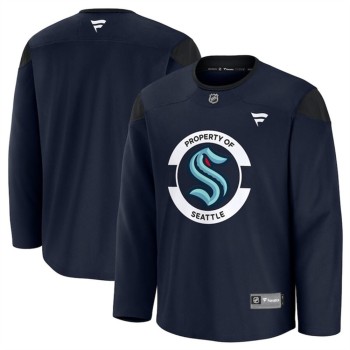 Men's Seattle Kraken Navy 2024-25 Team Practice Stitched Hockey Premium Jersey Men's Seattle Kraken Navy 2024-25 Team Practice Stitched Hockey Premium Jersey