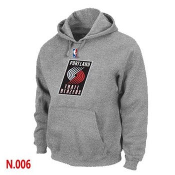 NBA Portland Trail Blazers Pullover Hoodie Light Grey NBA Portland Trail Blazers Pullover Hoodie Light Grey