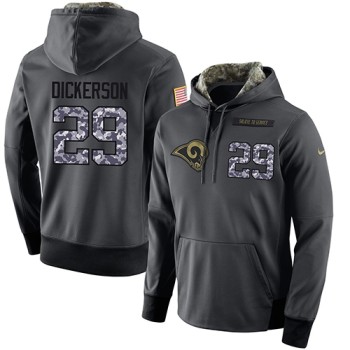 NFL Men's Los Angeles Rams #29 Eric Dickerson Stitched Black Anthracite Salute to Service Player Performance Hoodie NFL Men's Los Angeles Rams #29 Eric Dickerson Stitched Black Anthracite Salute to Service Player Performance Hoodie