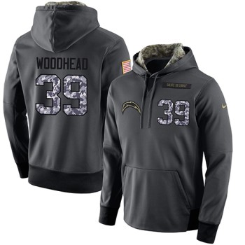 NFL Men's San Diego Chargers #39 Danny Woodhead Stitched Black Anthracite Salute to Service Player Performance Hoodie NFL Men's San Diego Chargers #39 Danny Woodhead Stitched Black Anthracite Salute to Service Player Performance Hoodie