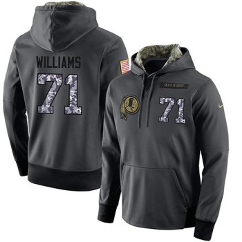 NFL Men's Washington Redskins #71 Trent Williams Stitched Black Anthracite Salute to Service Player Performance Hoodie NFL Men's Washington Redskins #71 Trent Williams Stitched Black Anthracite Salute to Service Player Performance Hoodie