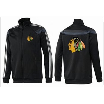 NHL Chicago Blackhawks Zip Jackets Black-2 NHL Chicago Blackhawks Zip Jackets Black-2