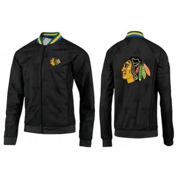 NHL Chicago Blackhawks Zip Jackets Black-3 NHL Chicago Blackhawks Zip Jackets Black-3