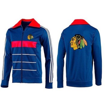 NHL Chicago Blackhawks Zip Jackets Blue-3 NHL Chicago Blackhawks Zip Jackets Blue-3