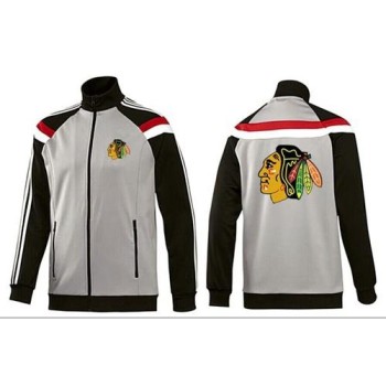 NHL Chicago Blackhawks Zip Jackets Grey NHL Chicago Blackhawks Zip Jackets Grey