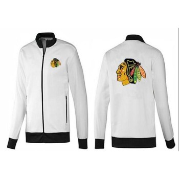 NHL Chicago Blackhawks Zip Jackets White-1 NHL Chicago Blackhawks Zip Jackets White-1