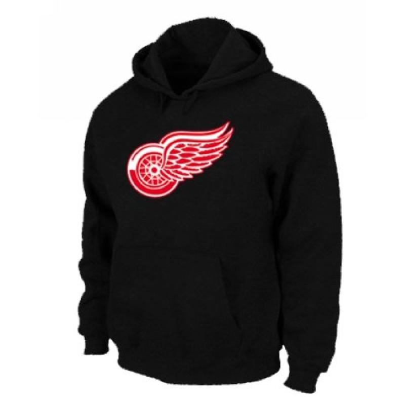 NHL Detroit Red Wings Big & Tall Logo Pullover Hoodie Black NHL Detroit Red Wings Big & Tall Logo Pullover Hoodie Black
