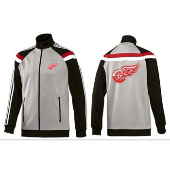 NHL Detroit Red Wings Zip Jackets Grey NHL Detroit Red Wings Zip Jackets Grey