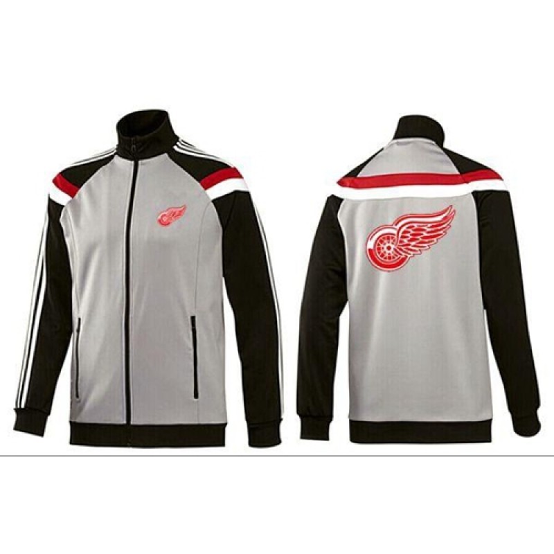 NHL Detroit Red Wings Zip Jackets Grey NHL Detroit Red Wings Zip Jackets Grey