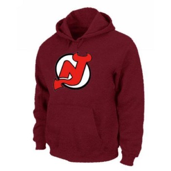 NHL New Jersey Devils Big & Tall Logo Pullover Hoodie Red NHL New Jersey Devils Big & Tall Logo Pullover Hoodie Red