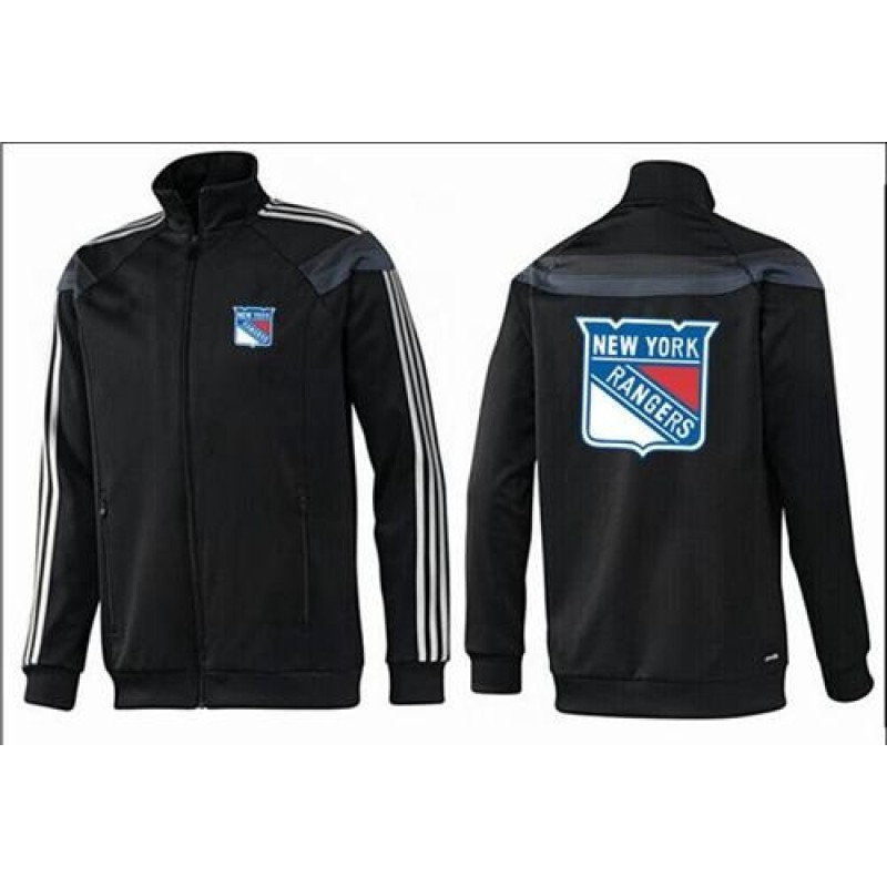 NHL New York Rangers Zip Jackets Black-1 NHL New York Rangers Zip Jackets Black-1