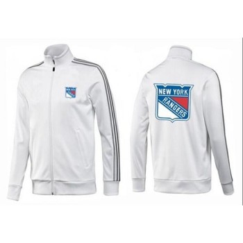 NHL New York Rangers Zip Jackets White-2 NHL New York Rangers Zip Jackets White-2