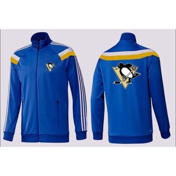 NHL Pittsburgh Penguins Zip Jackets Blue-2 NHL Pittsburgh Penguins Zip Jackets Blue-2