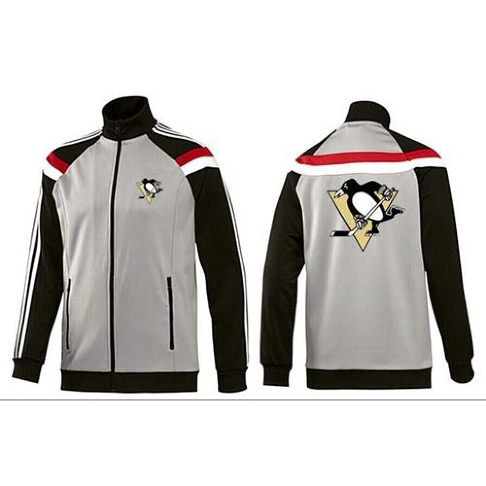 NHL Pittsburgh Penguins Zip Jackets Grey